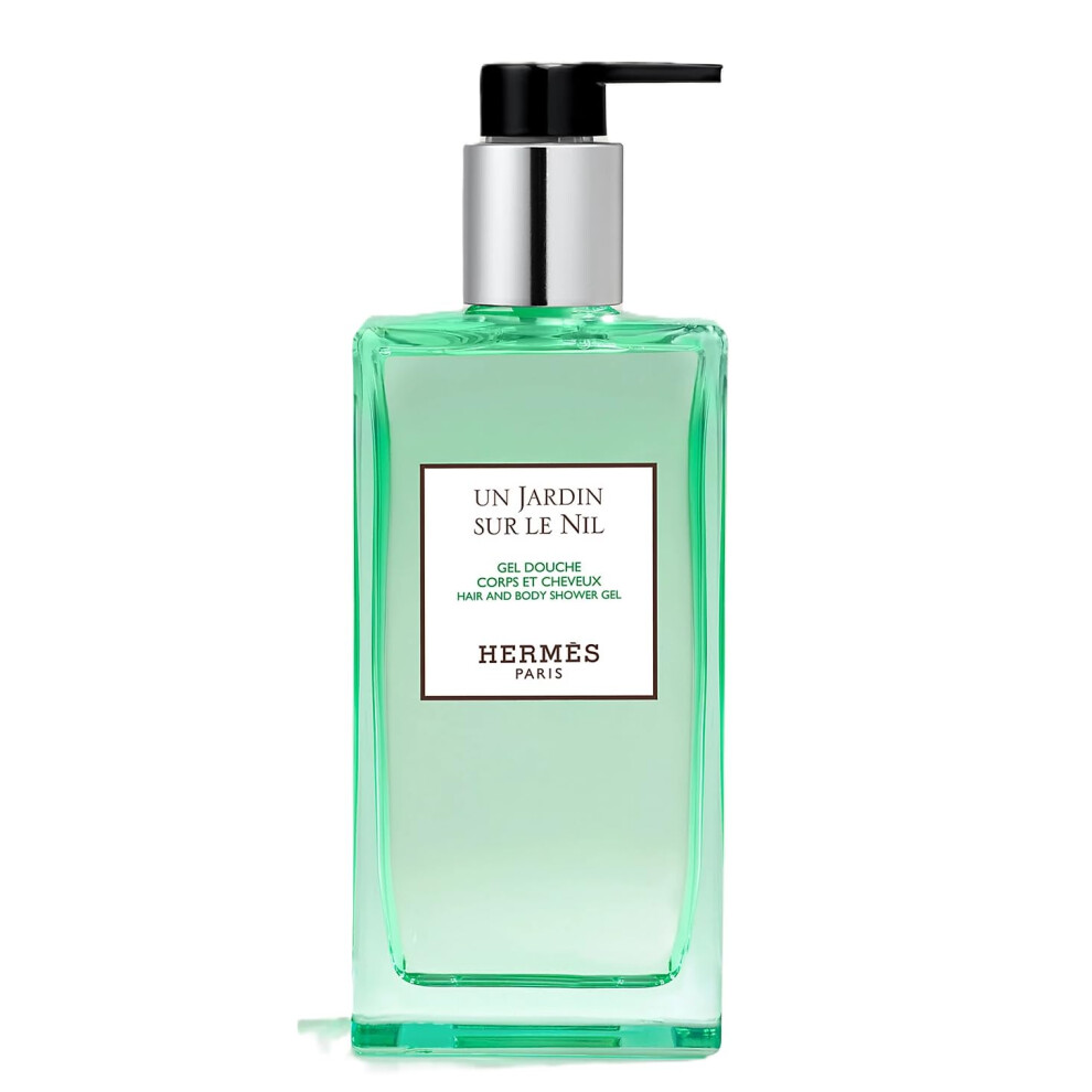Hermes Un Jardin Sur Le Nil Hair and Body Shower Gel Refillable 6.5 Ounce
