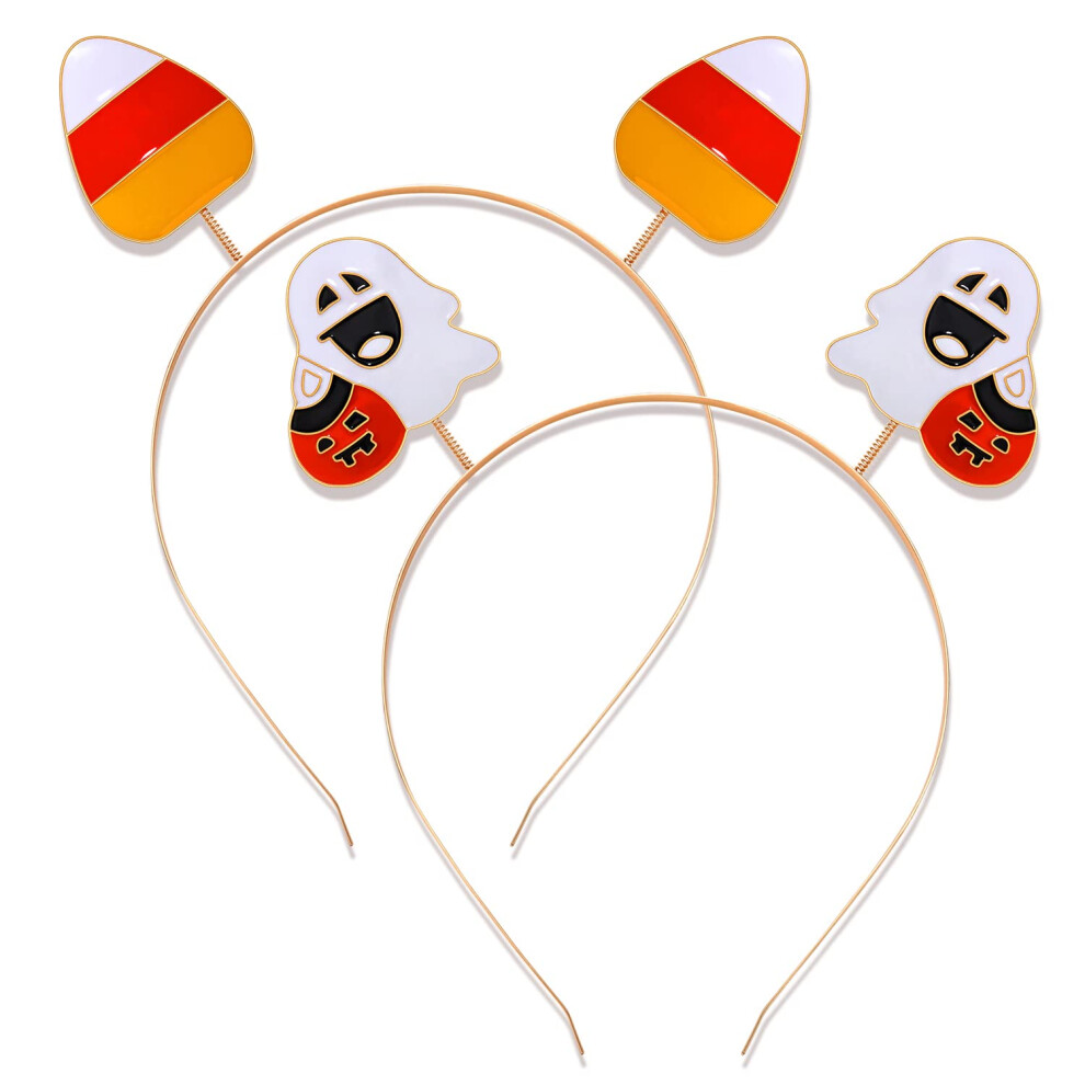 Anglesjell Serre-TêTe D'halloween En Cristal AraignéE Pour Femme, Accessoire Pour Cheveux, Motif Citrouille Et FantôMe, IdéAl Pour Les FêTes (Bon-image