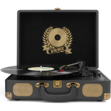 Vinyl Record Player Bluetooth 3-Speed Portable Vintage Suitcase with Built-in Speakers