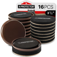 Furniture Sliders X-PROTECTOR 16 PCS - Furniture Sliders Hardwood Floors & Felt Furniture Movers - Moving Pads All Floor Types! Heavy Duty Reusab