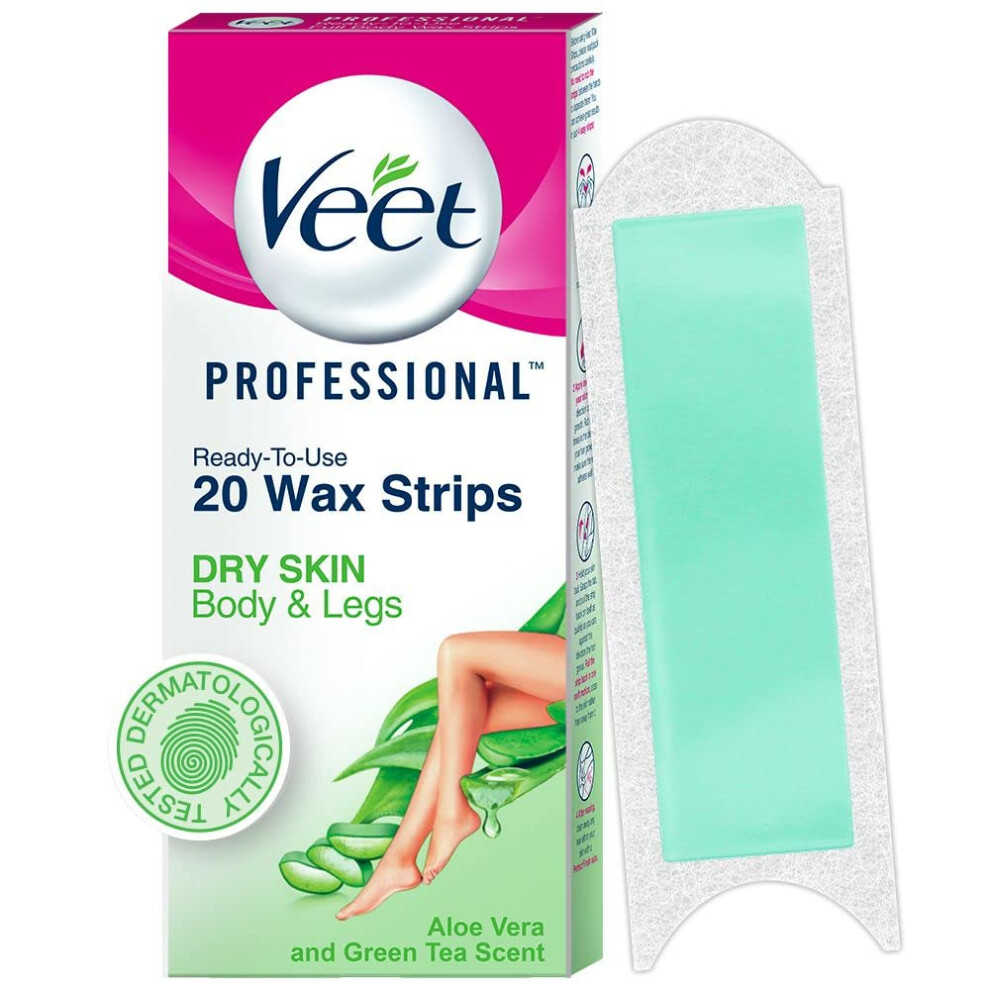 Veet Full Body Waxing Kit for Dry Skin 20 Strips