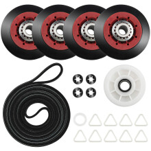 Upgrade 4392067 Dryer Repair Maintenance Kit -Perfect for Whirlpool Cabrio Duet Maytag Bravos XL Kenmore Elite Dryer Parts with WPW10314173 Drum Roll