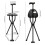 Foldable three-legged walking stick chair 2