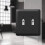 Amerelle 935TTBK Devon Wallplate 2 Toggle Black 3