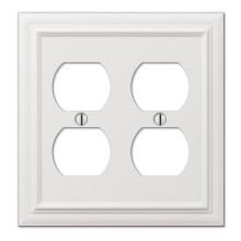 Amerelle 94DDW Continental Wallplate 2 Duplex nttt fm fehr 1 db