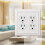 Amerelle 94DDW Continental Wallplate  2 Duplex  Cast Metal  White  1-Pack 3
