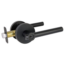 Design House 582619 Eastport Contemporary Entry Door Spak Matte Black