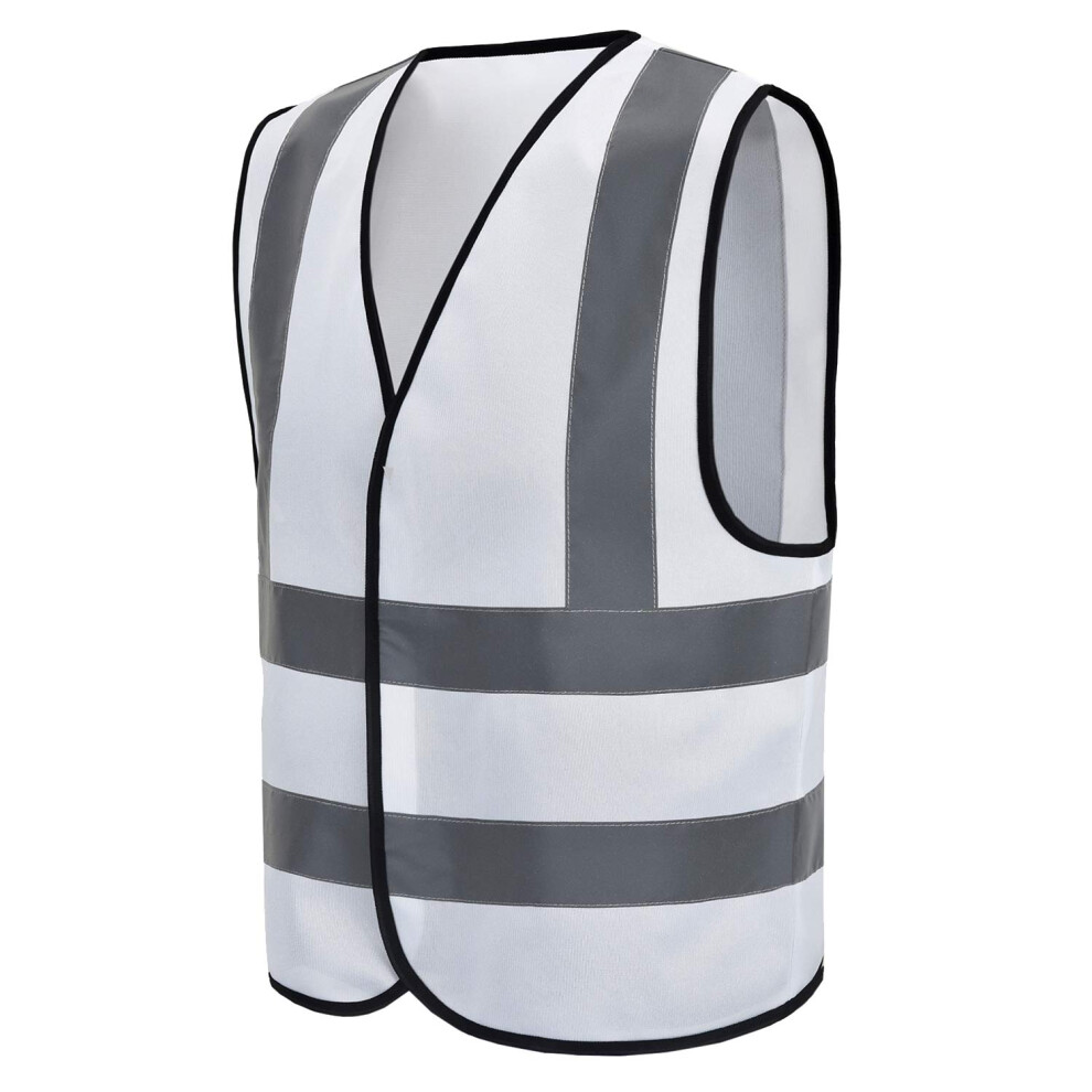 Aykrm White Safety Vest (Xs-8Xl) (Medium White) 037936538123