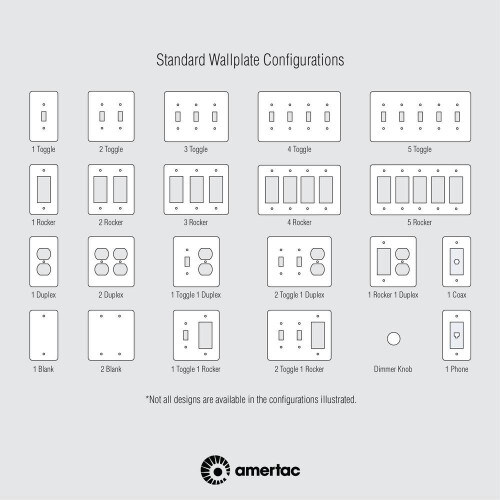 Amerelle Steps Single Toggle Cast Metal Wallplate in Rustic Brass 2