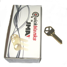 Caja de 50 llaves en bruto de lat   n Kwikset KW1 de JMA (paquete de 2)