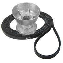 Seentech 341241 Dryer Belt & 8066184 Motor Pulley - Compatible for Whirlpool Kenmore Dryers - Replace part number: PS11744884 W10290525 WP8066184V