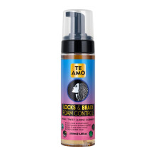 Te Amo Locks & Braid Foam Control - Pitkäkestoinen vaahto muotoiluun ja kiiltoon | Ei pörröisyyttä tai rispaantumista | Kosteuttaa ja sulkee leti