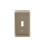 Amerelle Devon Round Corner Single Toggle Steel Wallplate in Brushed Nickel 1