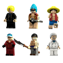6PCS One Piece Collection Collection Minifigures Toys Gift Fit Lego