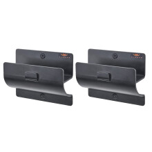 Set di ganci da scala di 2 per la parete del garage - Gancio di utilit pesante nera per il monte a parete Memoria ladder. Porta utensile versatile p