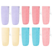 Yoblink 10 PCS Sacchetto per Sapone, Borsa Scrub in Rete per Sapone, Sacchetti per Saponi Bar, 5 Colori