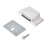 MPJ Shutter Hardware 50631-R 15lb Single Magnetic Catch White/zinc Retail Pack (2) 1