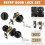 Probrico Flat Black Entry Drrknopp och encylindrig Deadbolt Set Keyed Alike 1Pack 3