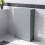 NES Home Nes Home Matte Grey 500mm Freestanding Back To Wall WC Unit Bathroom Flat Pack 1