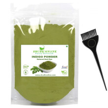 Indigo Powder for Hair Organic (7 oz - 200g) Pure Indigo Hair Dye Neela Powder Indigofera Tinctoria Herbs - Color your Hair Black (0.45 lb)