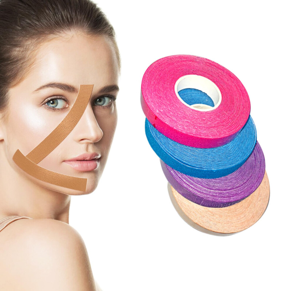 Snmzlc 4 Rolls Facial Lift Tape Anti-Wrinkle Tape Patches Anti-Freeze Stickers for Firming And Tightening Skin Suits for All Parts of The Face and Nec-image-OPC-PGFNNVT-NEW