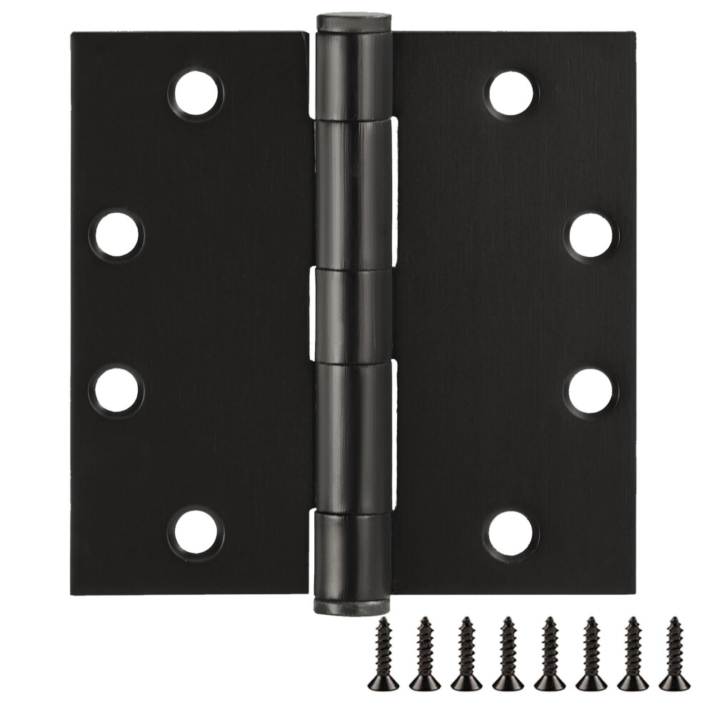 Photos - Other for Repair Design House Door Hinges for Interior Doors 6-Pack 4.5-inch x 4.5-inch - Square Steel Door Hinge - Oil Rubbed Bronze - Fits Standard Door 
