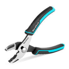 DURATECH 6 Inch Slip Joint Pliers Small Pliers with Comfortable TPR Handle High Carbon Steel Swivel Rivet Strong Sharp Teeth Pliers for Tightenin