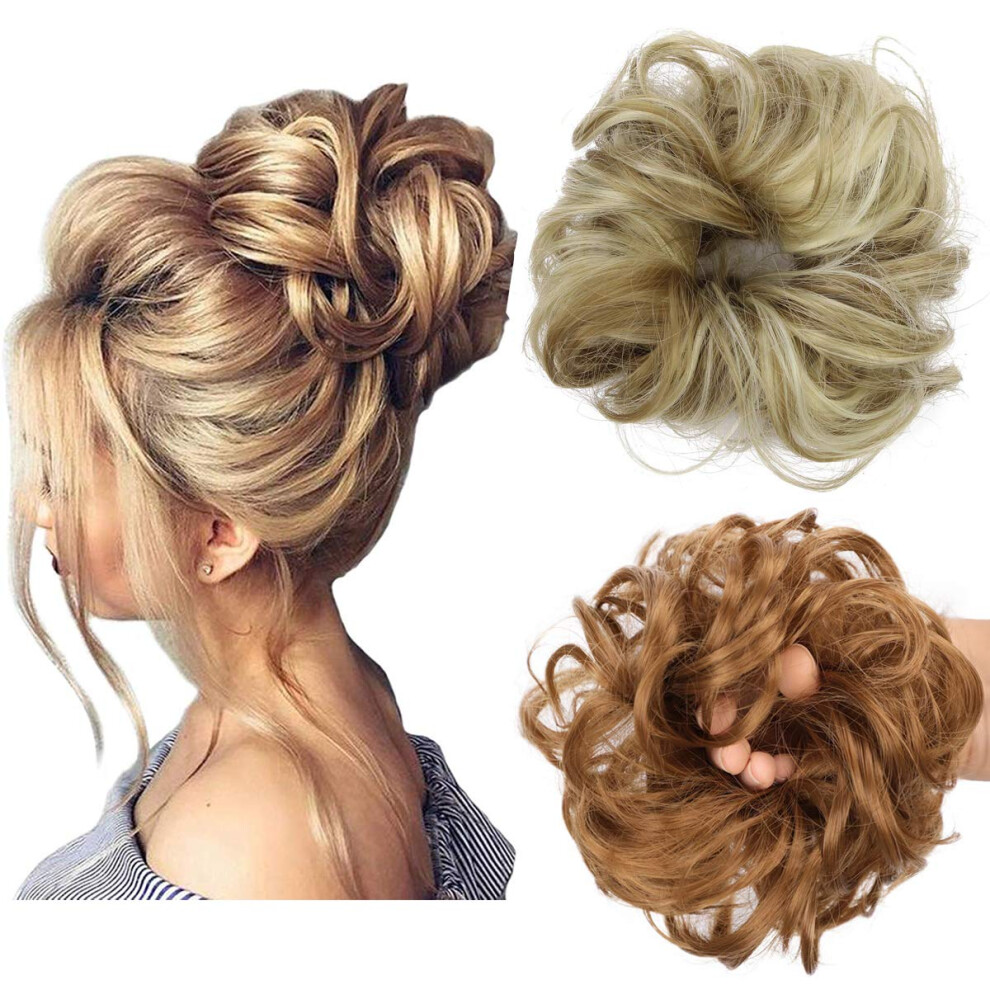 Asuitofk Unisex Messy Bun Hair Piece