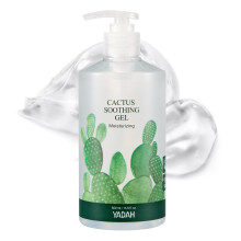 YADAH Cactus Soothing Gel (16.9fl oz) - Solbrnna Lindring Lugn Cool & Lindrar irriterad hud Ansiktsrodnad. Koreansk hudvrd. 95 % kaktusextrakt