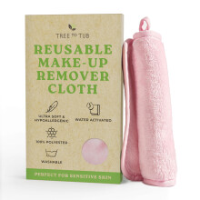Træ til karbad Genanvendelig makeup remover klud til ansigt - lyserød vaskbar mikrofiber makeup remover håndklæder til blide rensning af makeup h