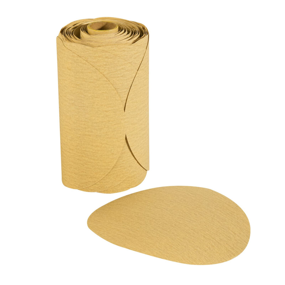 Mido Professional Abrasive Gold Psa Sandpaper 6 Inch 100 Pcs Sanding Discs 220 Grit Self Adhesive Stickyback Sandpaper Roll Aluminum Oxide Adhesive Ba 727380521719