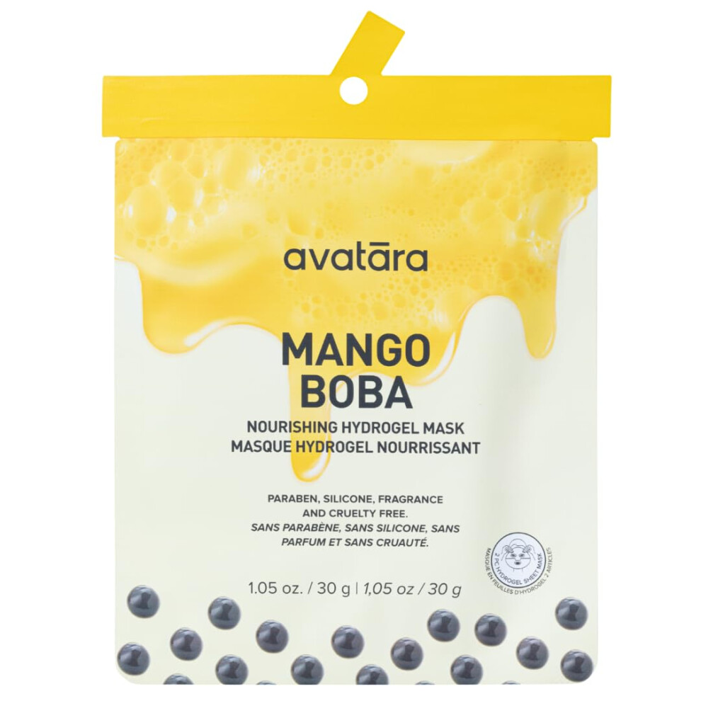 Photos - Facial Mask Avatara Mango Boba Nourishing Hydrogel Mask 2-Piece Hydrating 30 g 1-Pack B0DK7TD5SY 