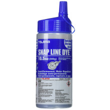 Tajima Marking Chalk-Dark Blue 10,5 oz (300 g) Semi Permanent Snap-Line Dye med holdbar flaske og let udfyldning af dyse-PLC3-DB300