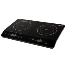 Abode Portable Induction Hob Double with Touch Control 2800W AINDH2003