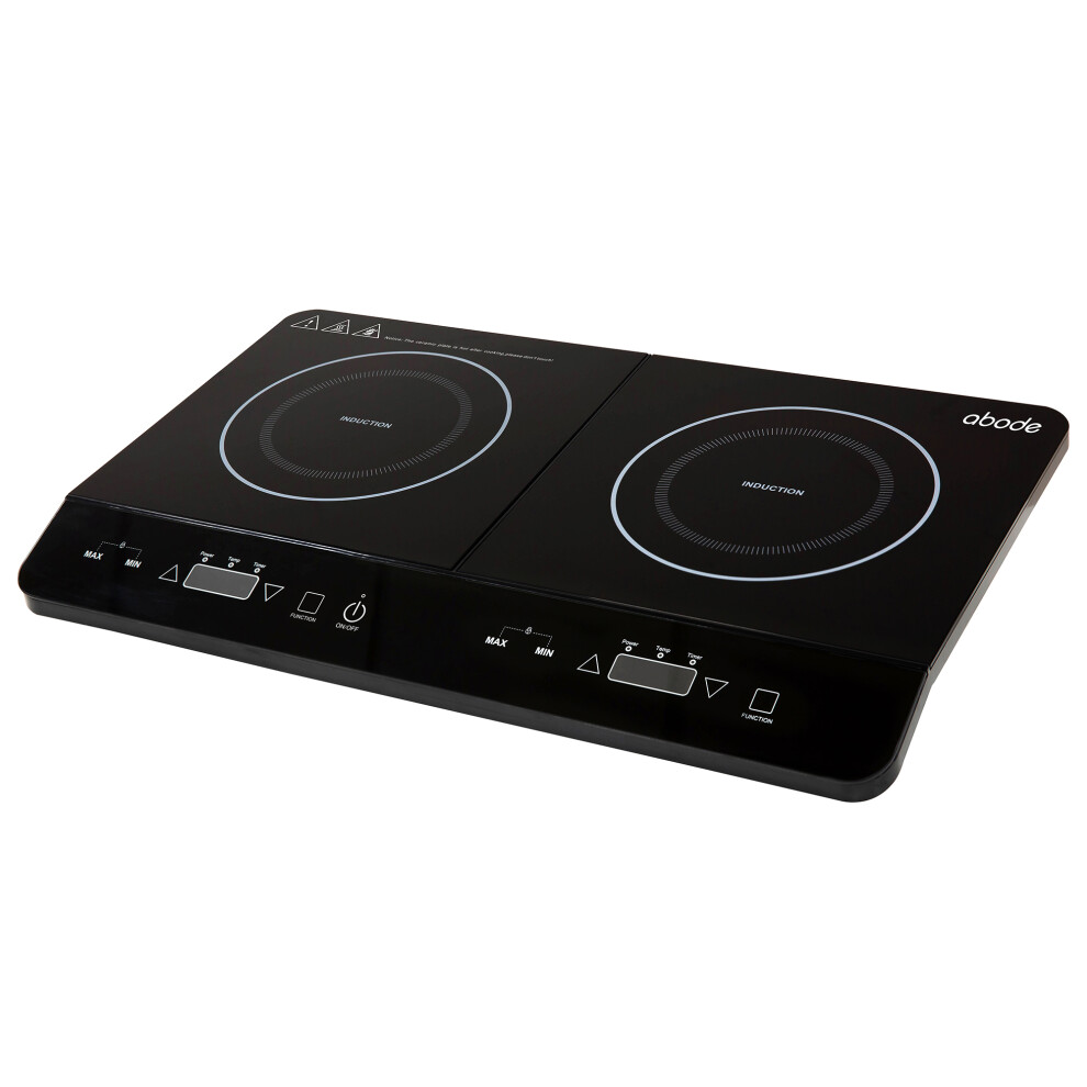 Abode Portable Induction Hob Double with Touch Control 2800W AINDH2003