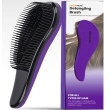 Performore Smooth Glide Detangler hajkefe egyforma hajformz kefe termszetes gndr, egyenes, nedves vagy szraz hajhoz, gyors hajszrts, hossz