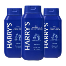 Harry's Men's 2-in-1-Shampoo und Sp lung f r alle Haartypen Stone (3er-Pack) 14 fl oz Keine Parabene oder Sulfate