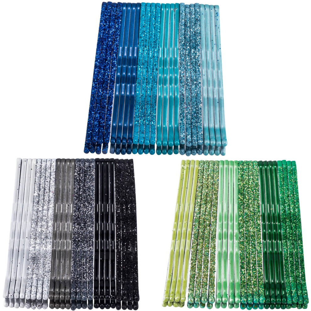 Ancirs Unisex Not,Specified 72Pcs Glittering Bobby Pins For Women Assorted Color Hair Styling Pins For Various Hairstyles Metal Invisible Hair Clips Barrettes Accessorie