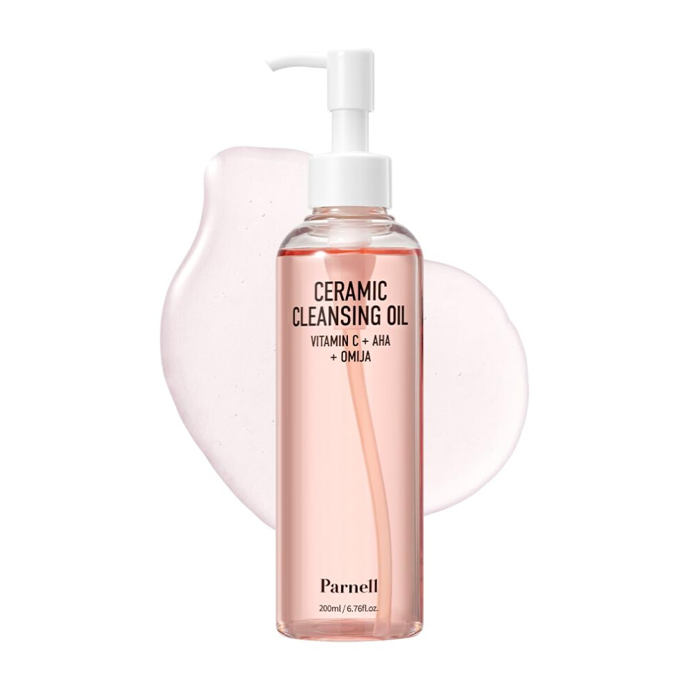 Parnell Aha Omija Ceramic Cleansing Oil 200Ml / 6.76 Fl.oz | Blackhead Melting Korean Facial Cleanser Korean Skincare