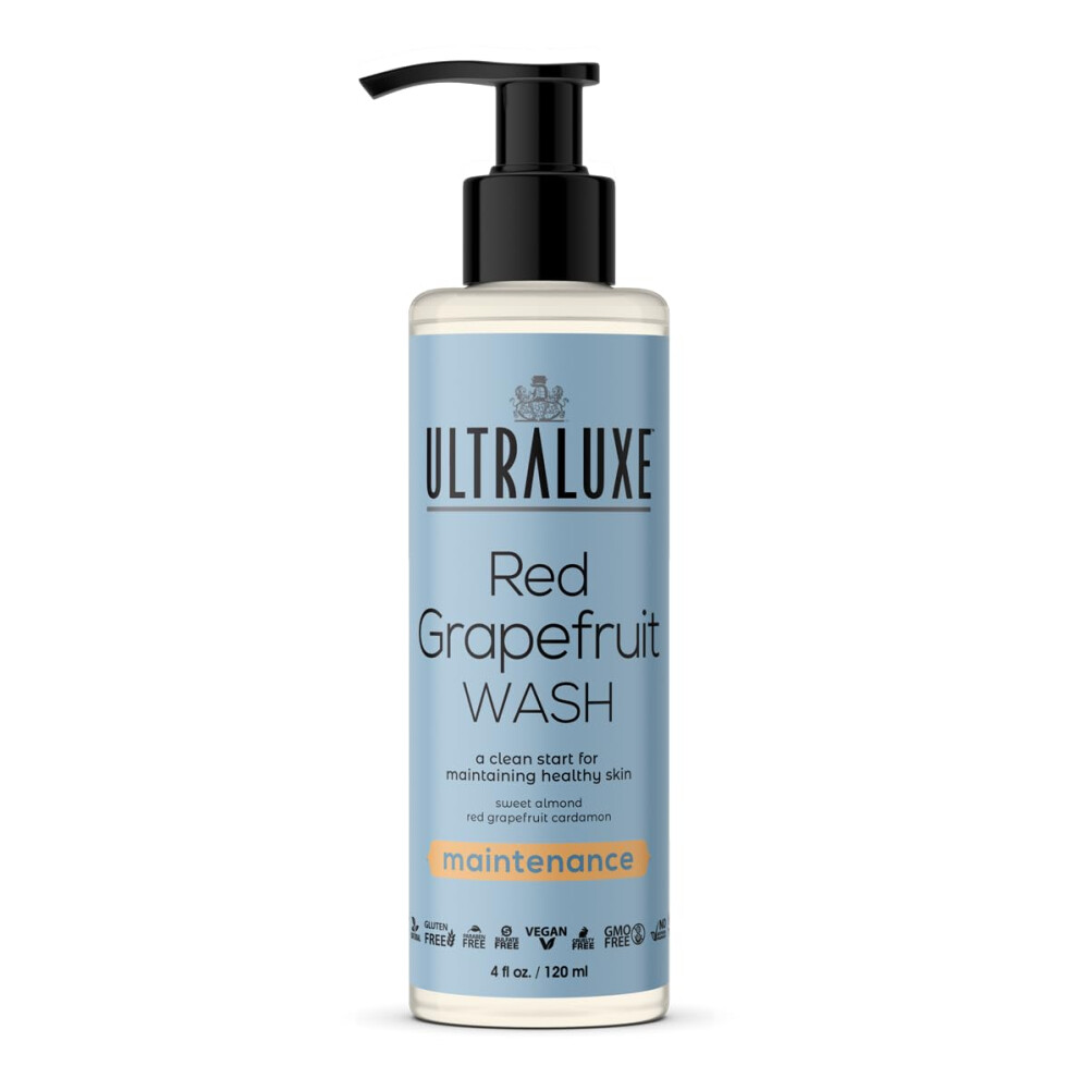 Ultraluxe Skin Care Red Grapefruit Wash 4 Fl Oz