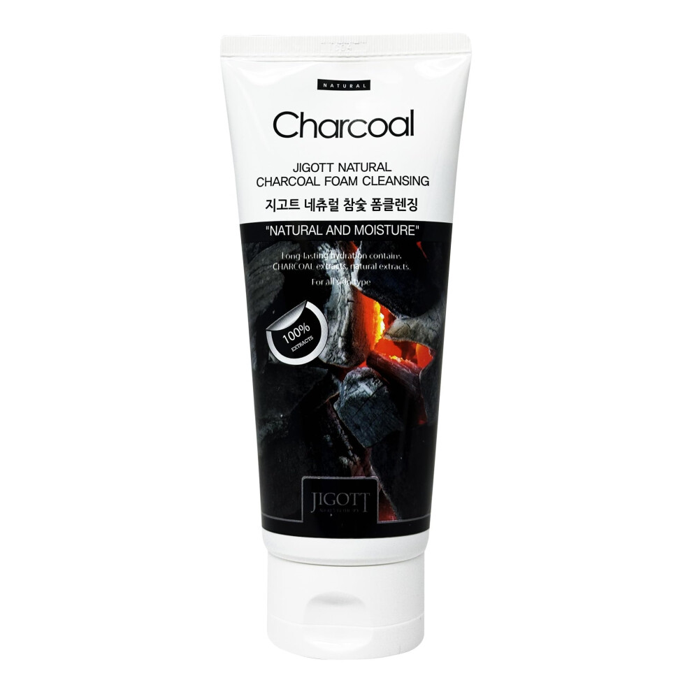 Jigott - Natural Charcoal Foam Cleansing 6 Fl Oz/ 180Ml