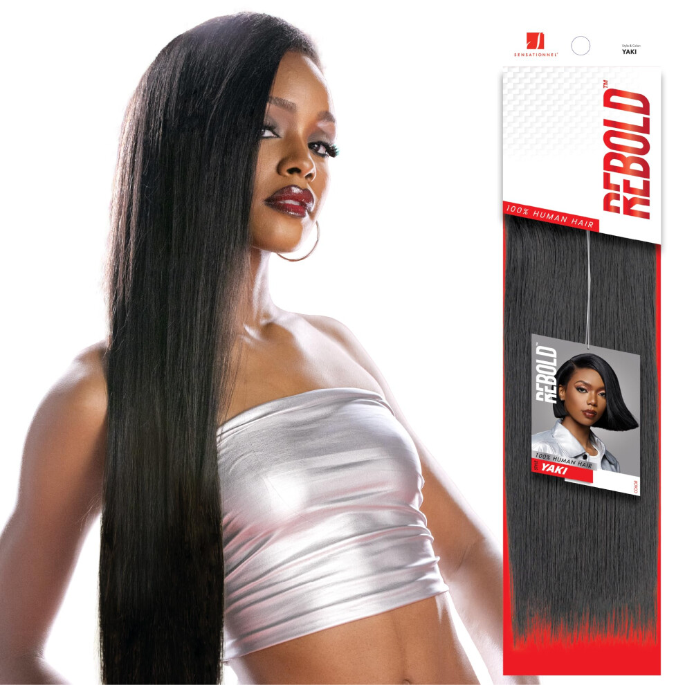 Sensationell Sensationnel Rebold Yaki Weave - Human Hair Smooth Sleek Yaki Texture Hair For Weaving And Sew In Styles (10 Inch Bg Burgandy)