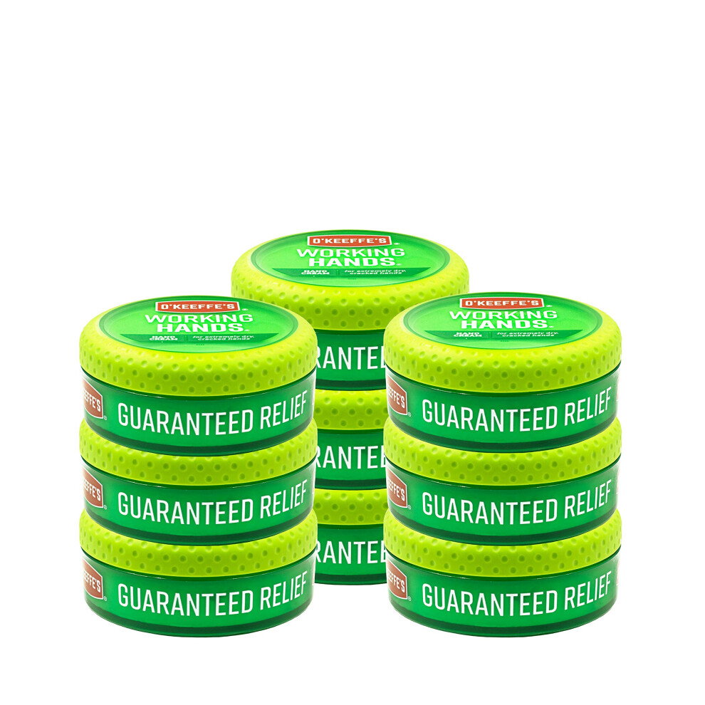 O'Keeffe's K0350002-9 Working Hands Hand Cream in Jar (9 Pack)  3.2 oz