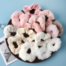 HLTOO 14 STKS Fluweel Effen Elastische Haarelastiekjes Grote Haar Scrunchies voor Vrouwen Lang Dik Haar Paardenstaarthouders Haar Elastiekjes Accesso