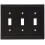 Amerelle Steps Triple Toggle Cast Metal Wallplate in Aged Bronze 1