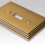 Amerelle Steps Double Toggle/Single Duplex Cast Metal Wallplate in Rustic Brass 3