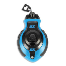 OX Tools OX-P027731 Schlagschnur 100 Fuss dicke Schnur, gebogener Haken, Ubersetzungsverhaltnis 6:1, Metallgriff, einfaches Beladen von oben, er