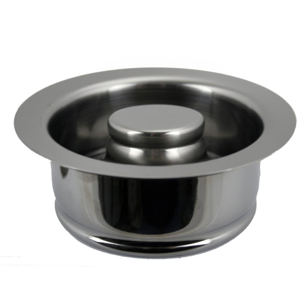 Westbrass D2089-07 4-1/4"""" Kitchen Sink Waste Disposal Drain Flange And Stopper Satin Nickel