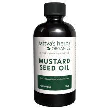Mosterdzaadolie voor haar Koken Huid en massage Ongeraffineerd Koudgeperst Verzacht pijnlijke gewrichten Kapha Balancerend 16 fl oz 25 jaar premium s