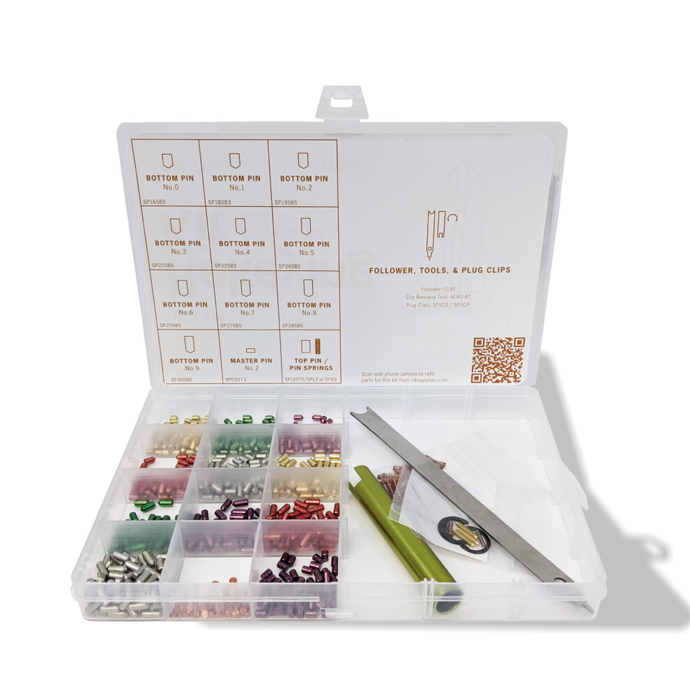 Summit Doorware Premium Schlage-Schl Sselumbausatz, Kompatibel Mit 50 Hauptstiften | Schlage-Schl Sselumbausatz Mit Dichter Kunststoffbox | Schlo-image